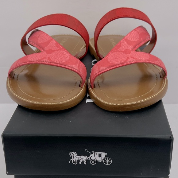COACH, HARLAN SIG SANDALS, PINK LEMONADE, MULTI COLOR, SIZE US 9-B, EUR 39.5B - Picture 5 of 16